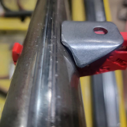 Chassis Speed Jig to hold Trick Tabs or .085" thick metal tabs flush on roll cage tubing