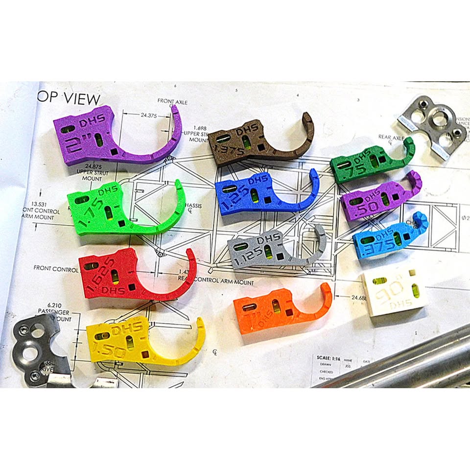 Complete Dzus Kit — 12-piece Dead Hand Solutions Chassis Speed Jig bundle covering all tube sizes for full Dzus tab coverage in one order