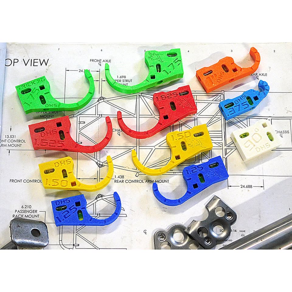 Roll Cage Pro Kit — 11-piece Dead Hand Solutions Chassis Speed Jig bundle for Dzus and Trick tab placement across expanded roll cage tube sizes
