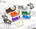 Small Tube Pro Kit — 9-piece Chassis Speed Jig bundle for Dzus tab placement on small diameter and specialty tubing